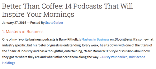 14 podcasts coffee