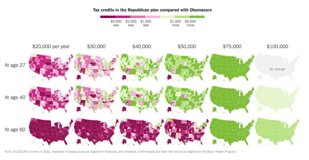 Trumpcare Vs Obamacare Chart