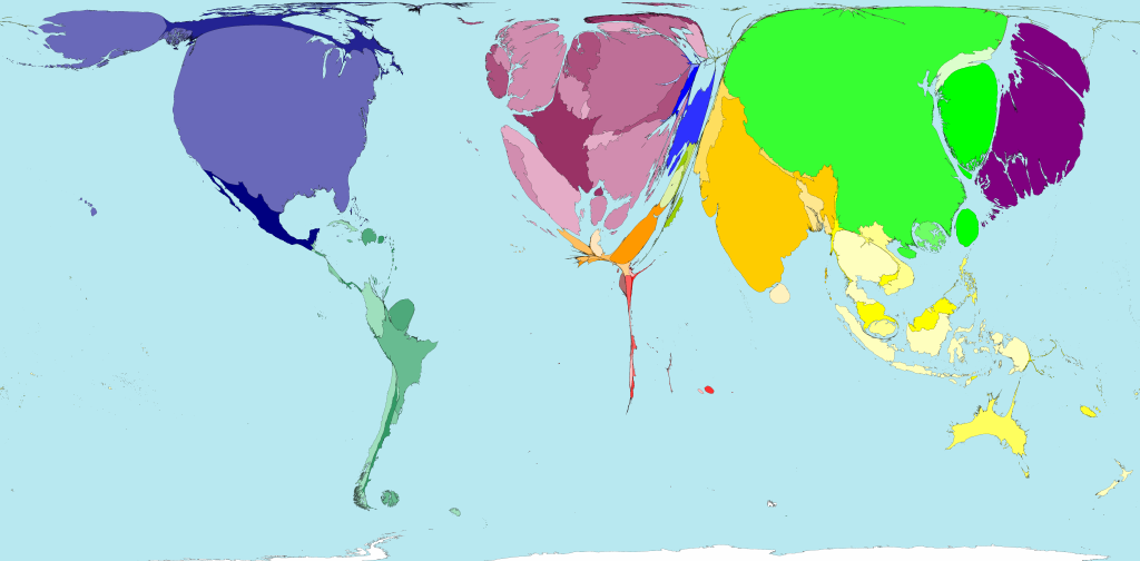 Worldmapper Archive: The world as you've never seen it before - News