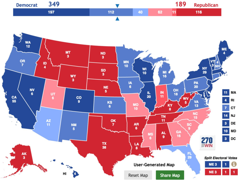 Benchmark Politics: Electoral College Map - The Big Picture