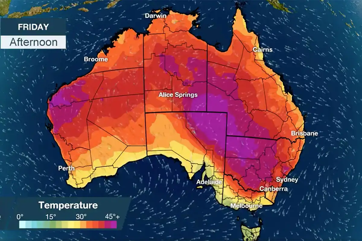 Australia Sweltering in Record Temperatures - The Big Picture what will the temperature be today at 4pm
