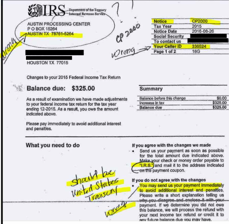 Beware Fake IRS Letter Scam The Big Picture
