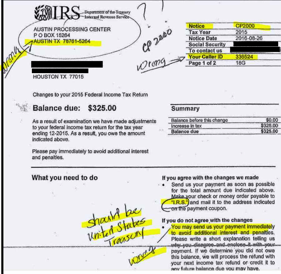 Beware Fake Irs Letter Scam The Big Picture