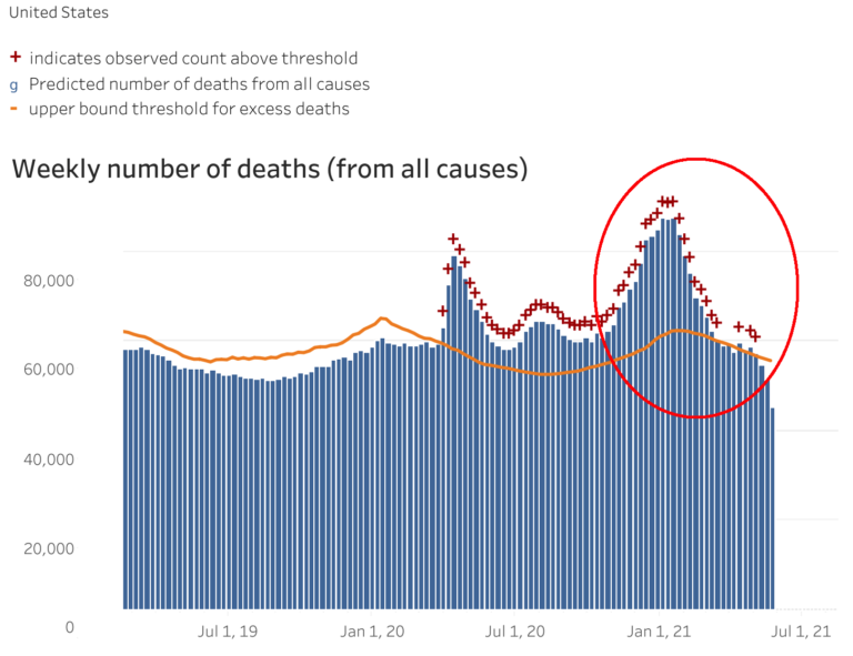 Excess deaths fall The Big Picture