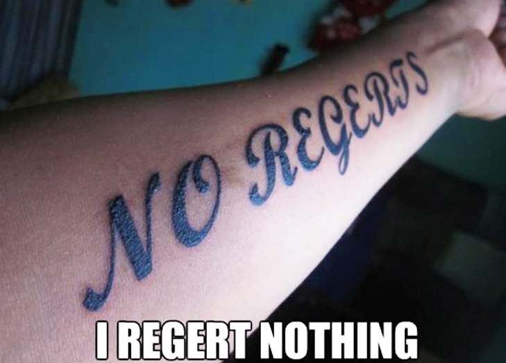 no regrets