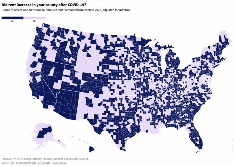 Rent Increases by County The Big Picture